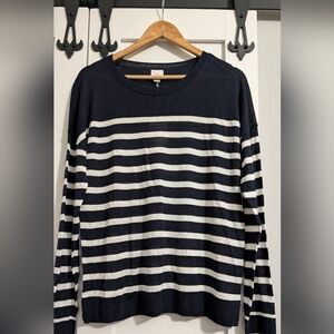 Nautical stripe summer weight sweater
